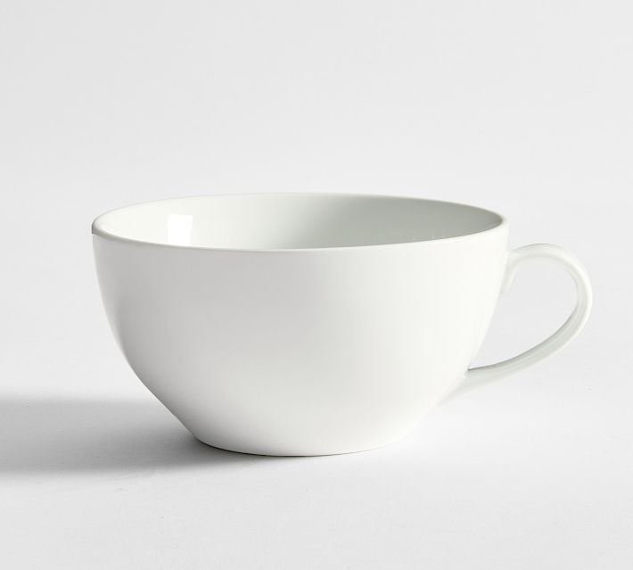Caterer's Box Porcelain Cappuccino Mugs, Set of 6 | Pottery Barn