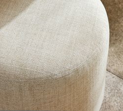 Delray Upholstered Swivel Outdoor Stool