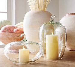 Hammered Recycled Glass Pumpkin