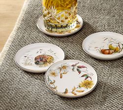 Bedford Harvest Stoneware Coasters - Mixed Set of 4