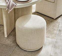Delray Upholstered Swivel Outdoor Stool