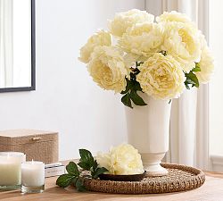 Faux Yellow Oversized Peony Bundle