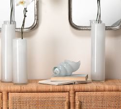 Hand Blown Glass Wentletrap Shell - Set of 2