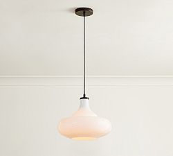 Mccarthy Milk Glass Pendant (14")