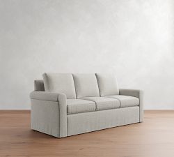 Cameron Modern Roll Arm Slipcovered Sleeper Sofa (56"&ndash;88")