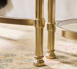 Everson Round Glass Nesting Coffee Tables