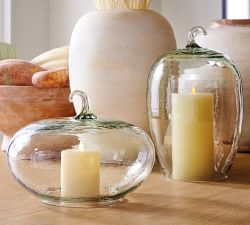 Hammered Recycled Glass Pumpkin