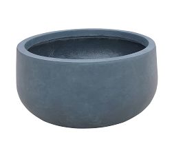 Lambert Lightweight Concrete Low Bowl Planters, Set of 3