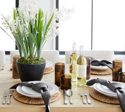 Malibu Handwoven Seagrass Footed Bowl