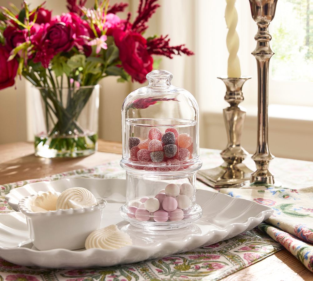 Stacking Glass Condiment Servers