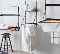 Trenton Laundry Bag Holder and Shelf
