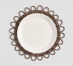 Wicker Weave Handwoven Rattan Charger Plate
