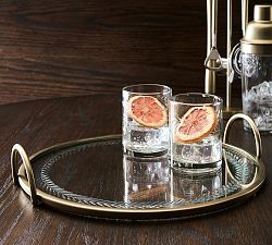 Zelda Etched Round Serving Tray