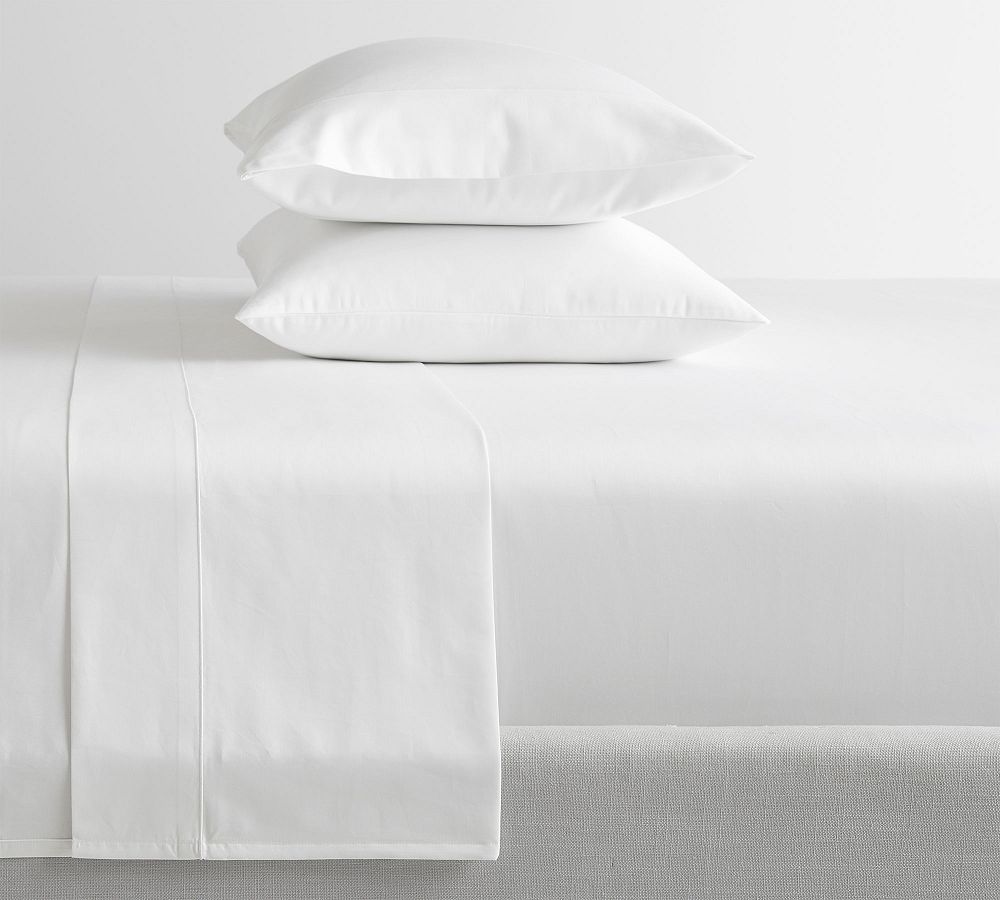 1000-Thread-Count Sateen Sheet Set - White, Cal King