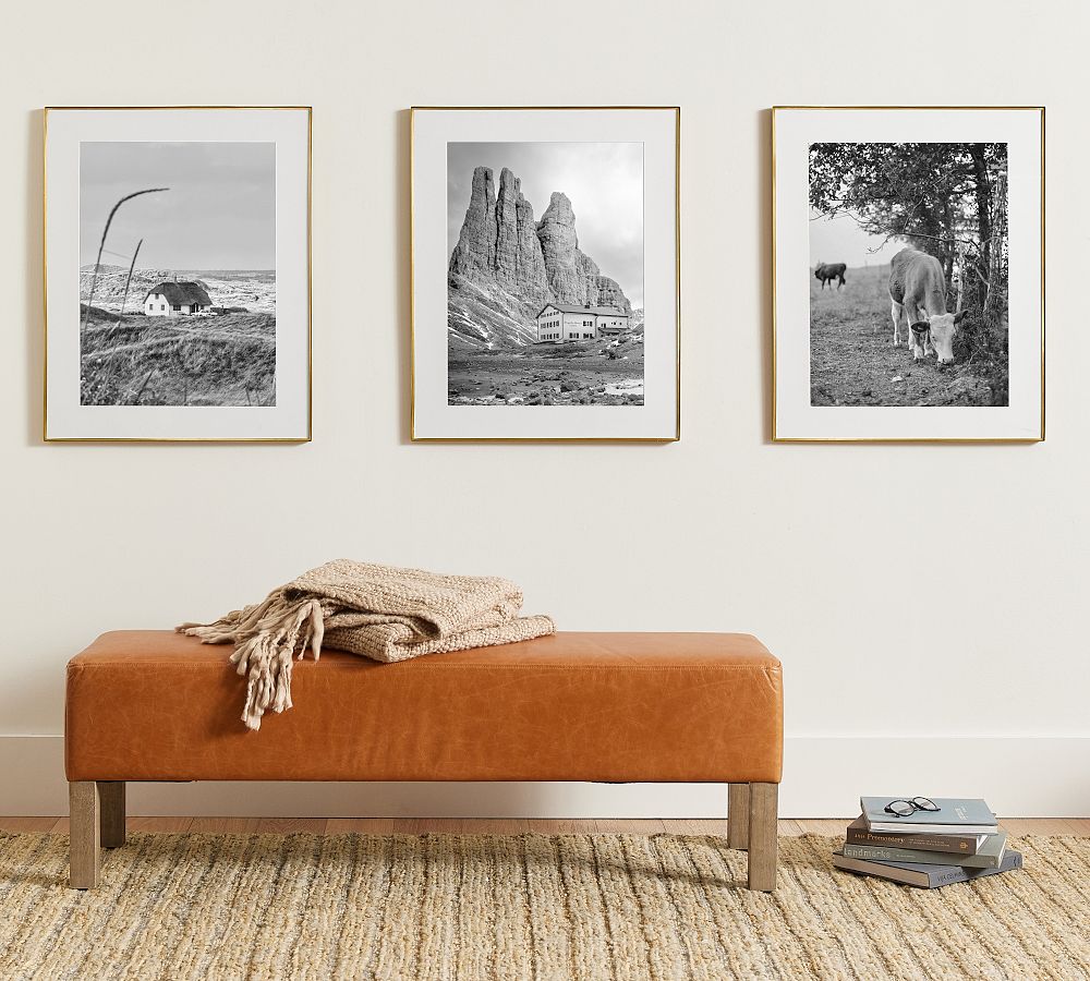 Stowe Modern Metal Frames - S/3, 24"x30" (18"x24" Opening) - Brass
