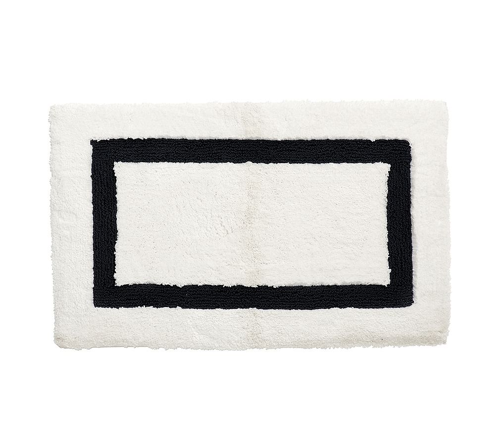 Morgan Memory Foam Bath Mat - Black, 17" x 24"