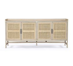 Dolores Cane & Glass Buffet - Thumbnail 5