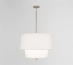 Milton Tiered Drum Shade Pendant - Thumbnail 4