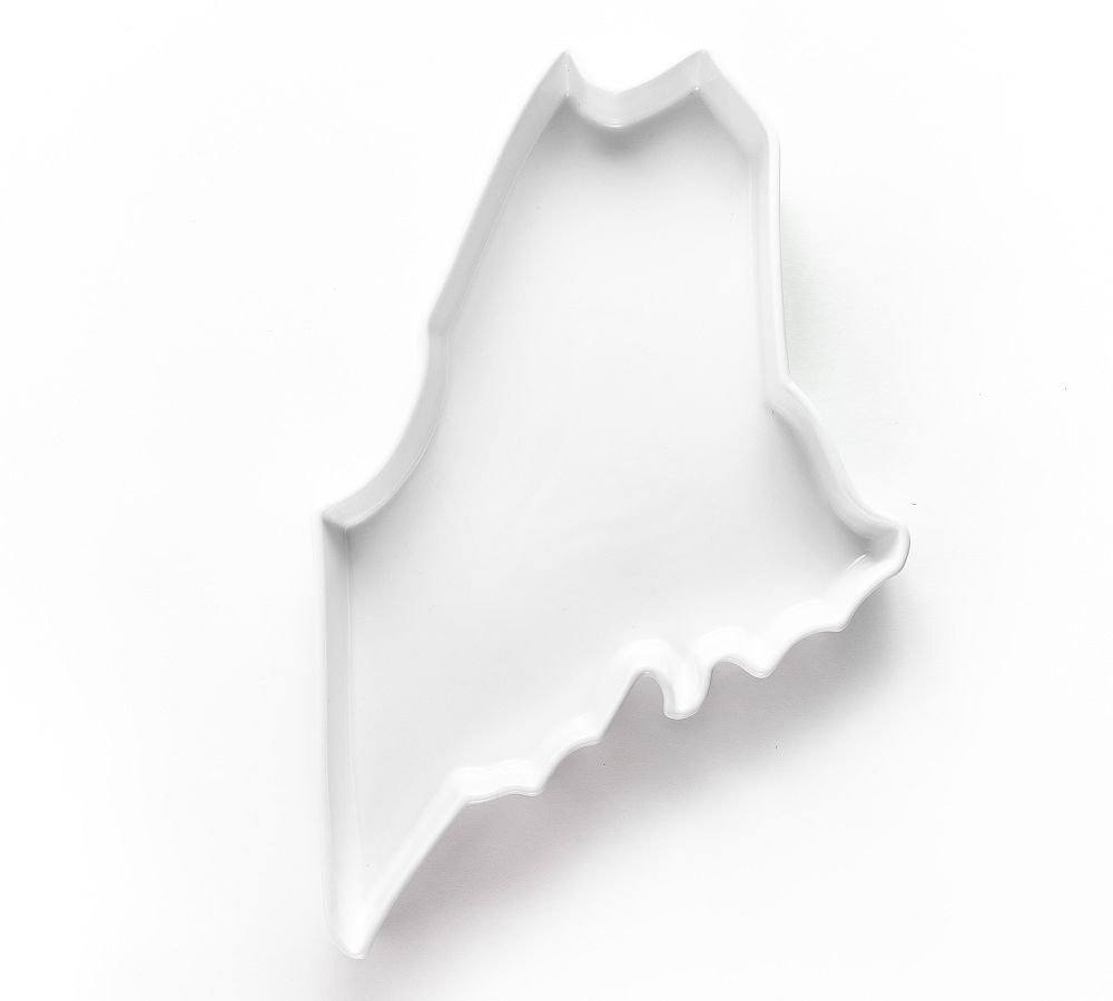Lark Handmade Porcelain State Serving Platter - Maine