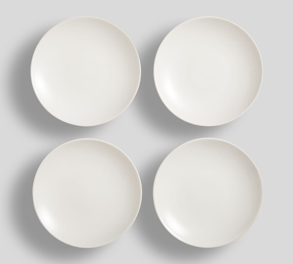 Mason Stoneware Appetizer Plates - Set of 4 - Set of 4 - Ivory