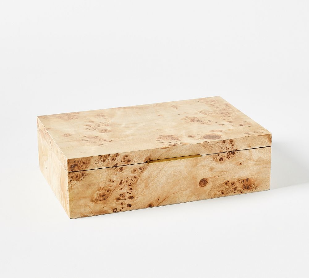 Burlwood Jewelry Box - Large