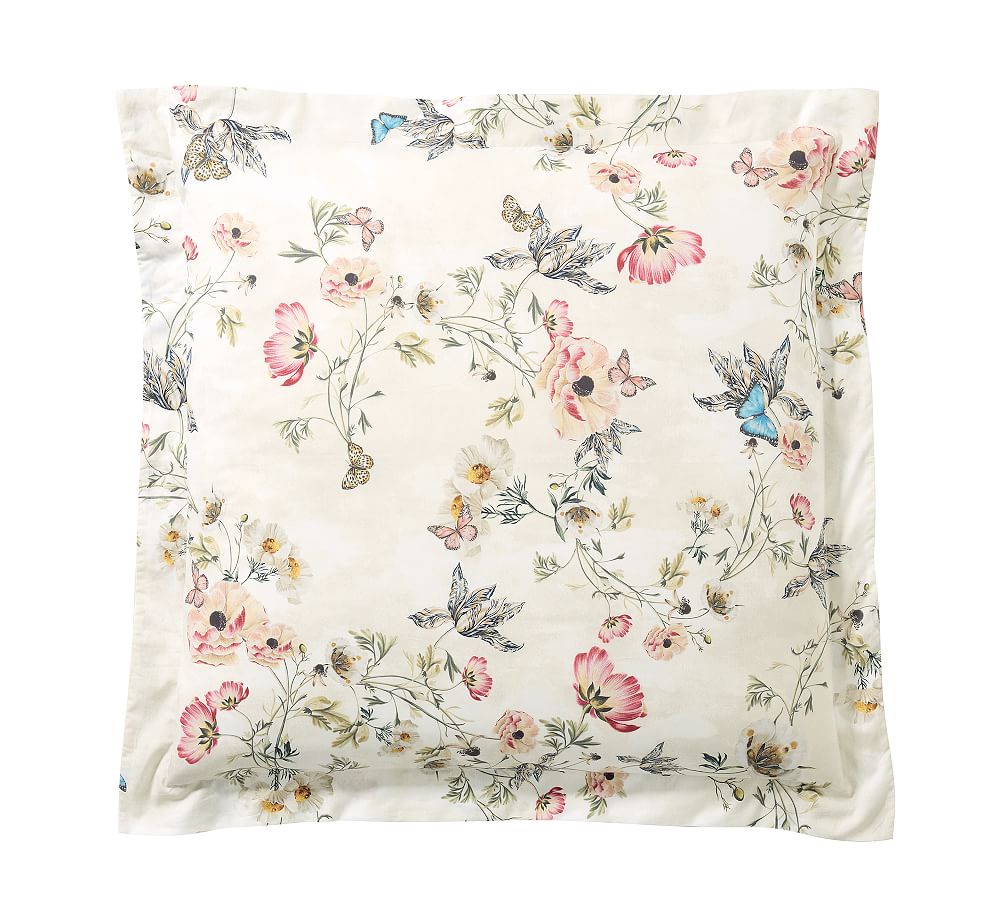 Monique Lhuillier Tuileries Percale Sham - Euro