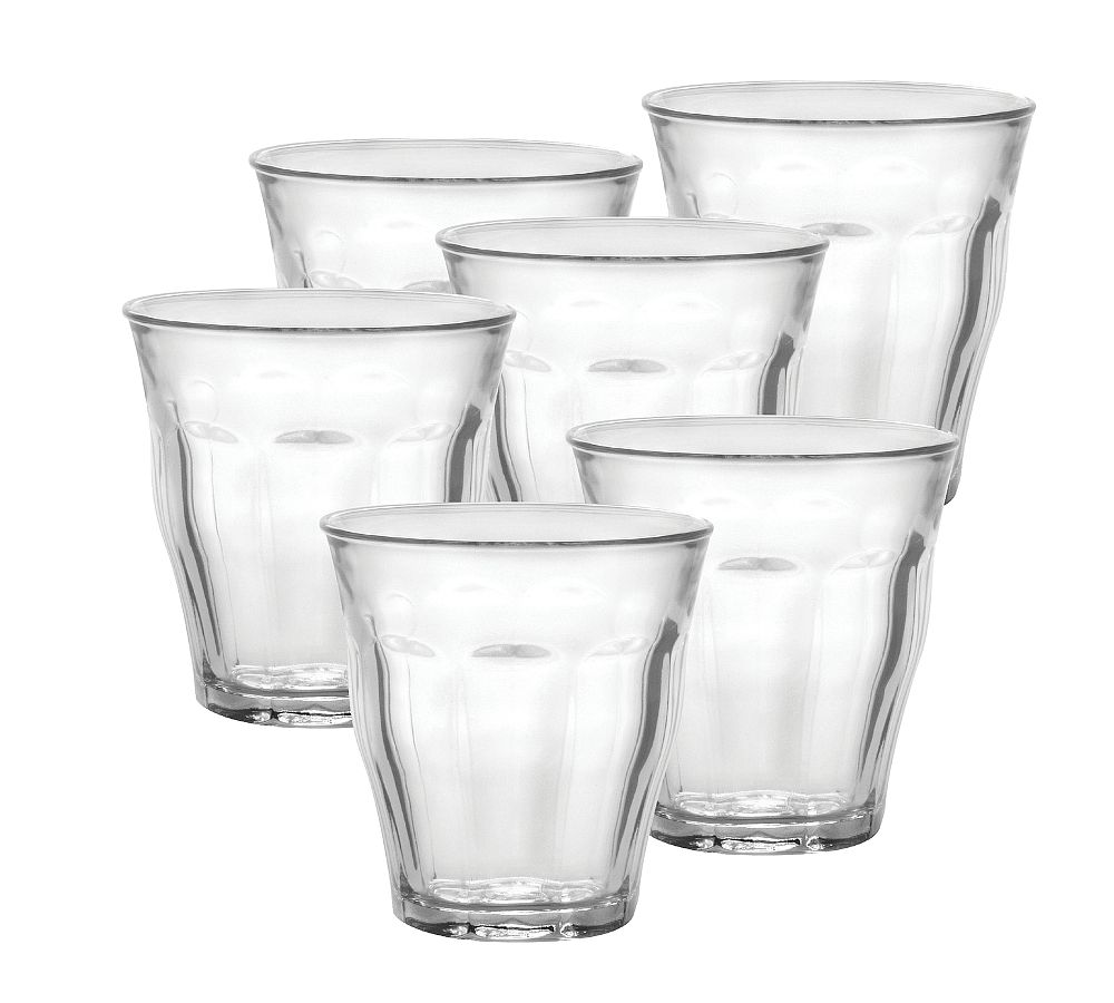 Duralex Picardie Clear Drinking Glasses - 8 3/8 oz., Set Of 6