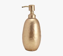 Elaine Lotion Dispenser, Brass Gold