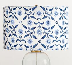 Mark D. Sikes Straight Sided Drum Shade, Floral