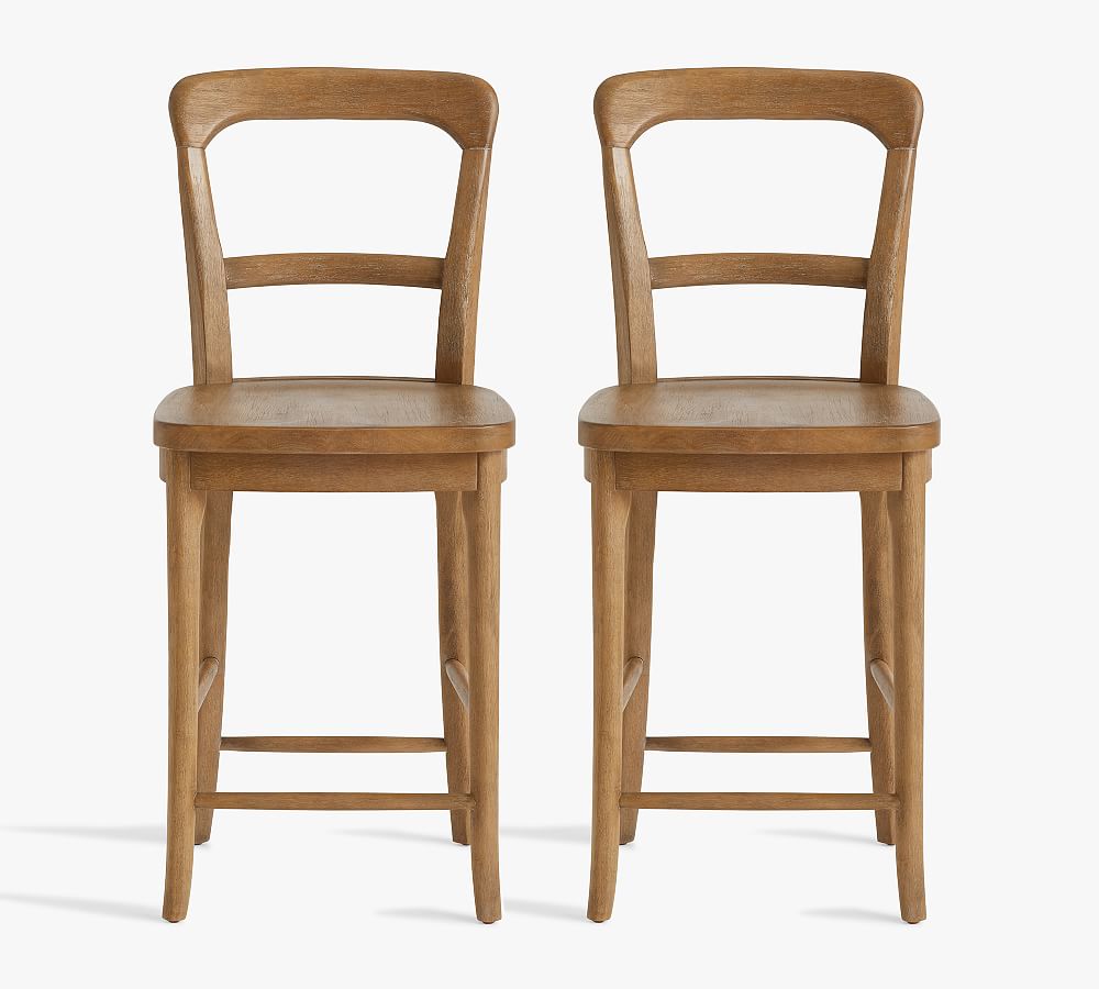 Cline Counter Stool - Counter Height, Antique Umber, Set of 2