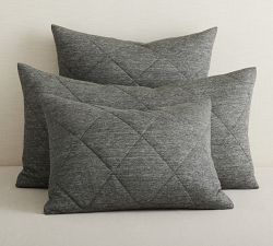 Belgian Flax Linen Jersey Diamond Comforter Sham