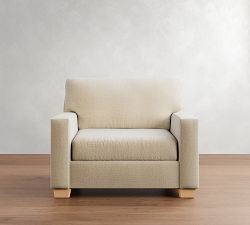 Buchanan Modern Square Arm Chair and a Half