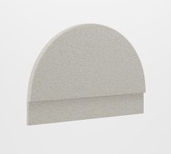 Curved Upholstered Wall Mounted Headboard