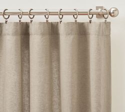 Custom Belgian Flax Linen Curtain - Flax