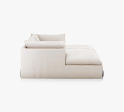 Enzo Slipcovered Double Chaise Sectional