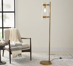 Laurel Glass Floor Lamp (62")