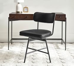 Maison Leather Swivel Desk Chair