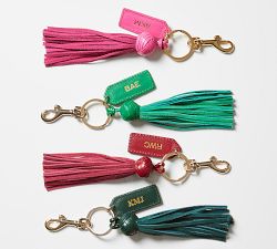 Mark &amp; Graham Leather Tassel Keychain