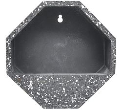 Terrazzo Dark Gray Wall Planters