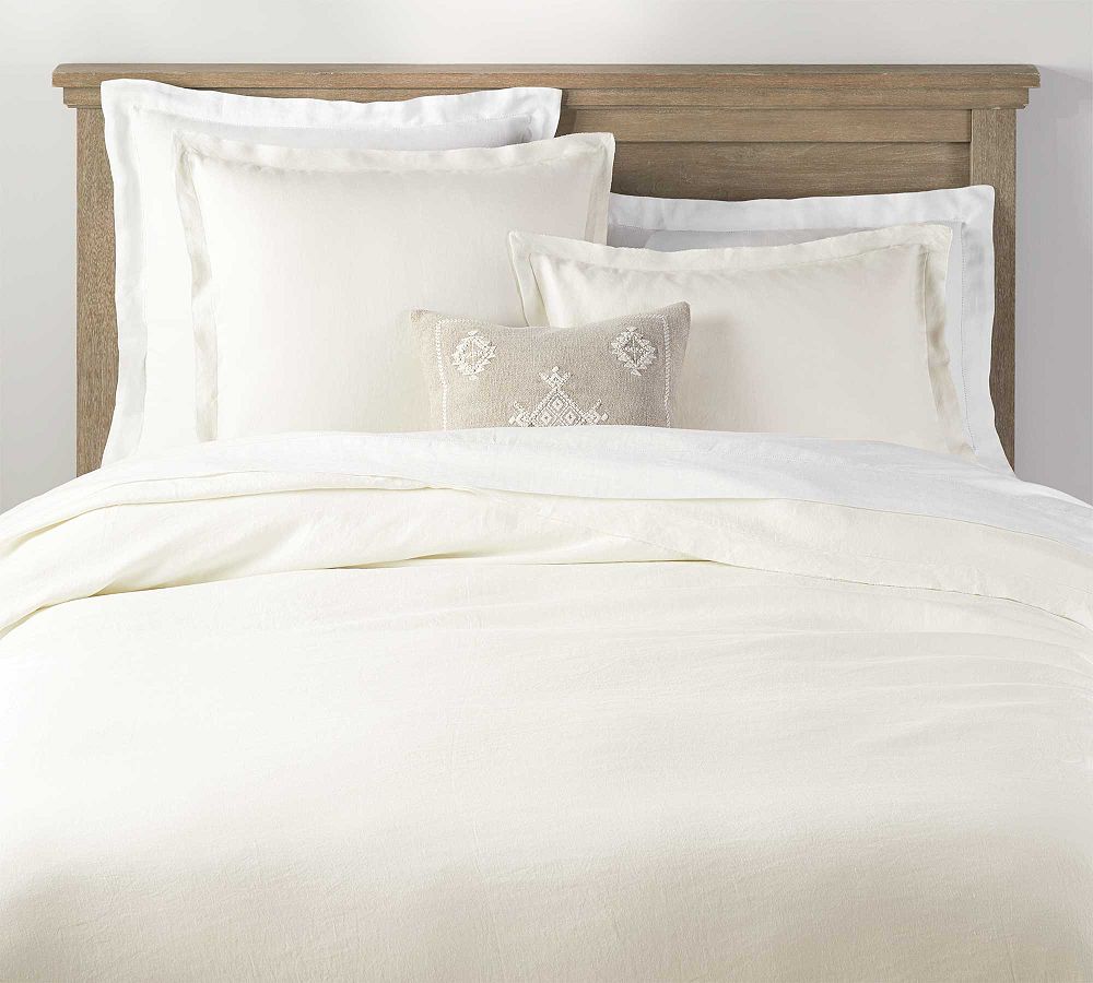 Belgian Flax Linen Double Flange Duvet Cover