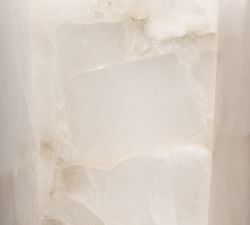 Tamer Alabaster Hexagon Sconce (14'')