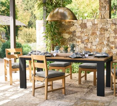 Malibu Metal Teak Outdoor Dining 