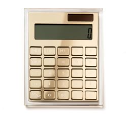 Gold Acrylic Desktop Accessories - Deluxe Set