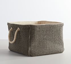 Mason Woven Utility Basket - Charcoal