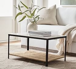 Theo Rectangular Marble Coffee Table (36")