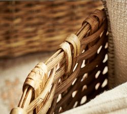 Artisan Rustic Handcrafted Rectangle Basket