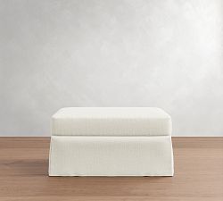 Buchanan Modern Slipcovered Ottoman and a Half