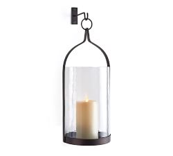 Hammered Glass Sconce