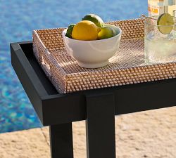 Malibu Metal Outdoor Rolling Bar Cart (27")