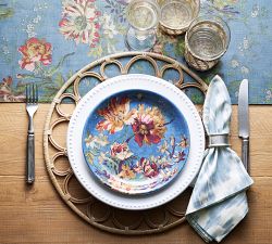 Meadow Floral Stoneware Salad Plates - Set of 4